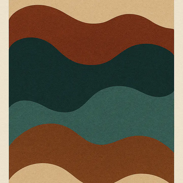 Tidal Forms – organische Farbfelder, abstraktes Wandbild primary image