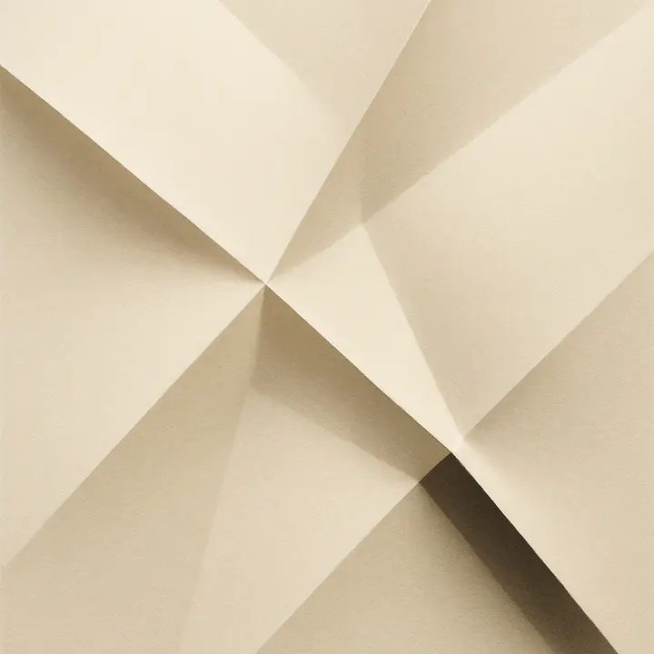 Folded Light – skulpturale Papierfalten im Hochformat primary image