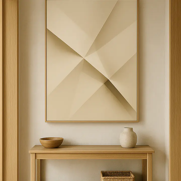 Folded Light – skulpturale Papierfalten im Hochformat secondary image