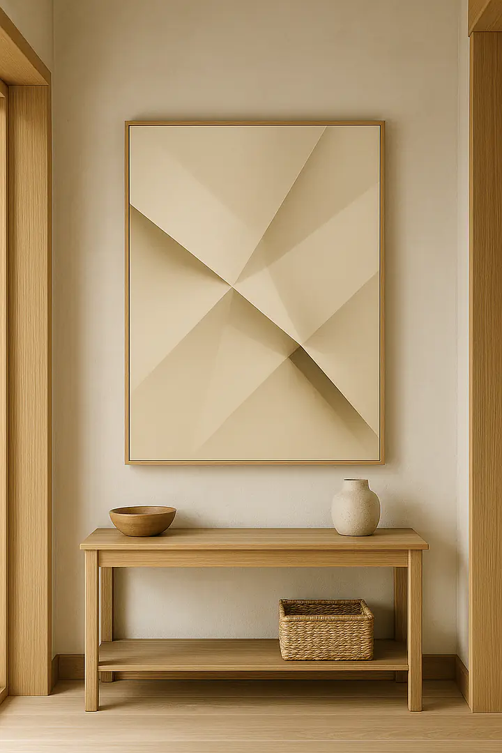 Folded Light – skulpturale Papierfalten im Hochformat