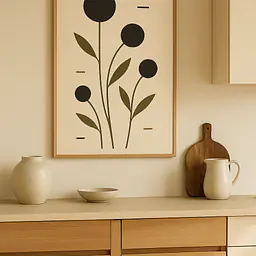 Modern Herbarium – Graphic Plant Study in Botanical Style