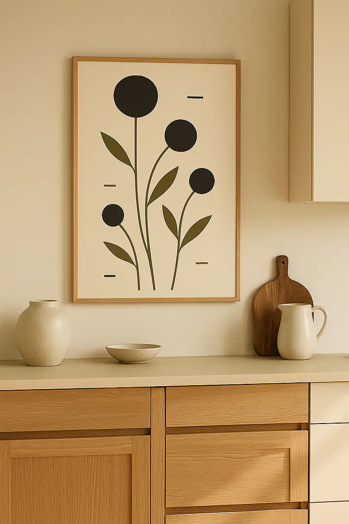 Modern Herbarium – Graphic Plant Study in Botanical Style