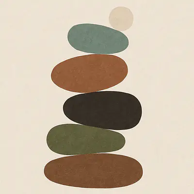 Pebble Stack – balancierte Formen im abstrakten Stil primary image