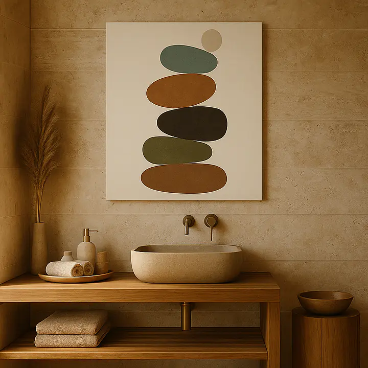 Pebble Stack – balancierte Formen im abstrakten Stil