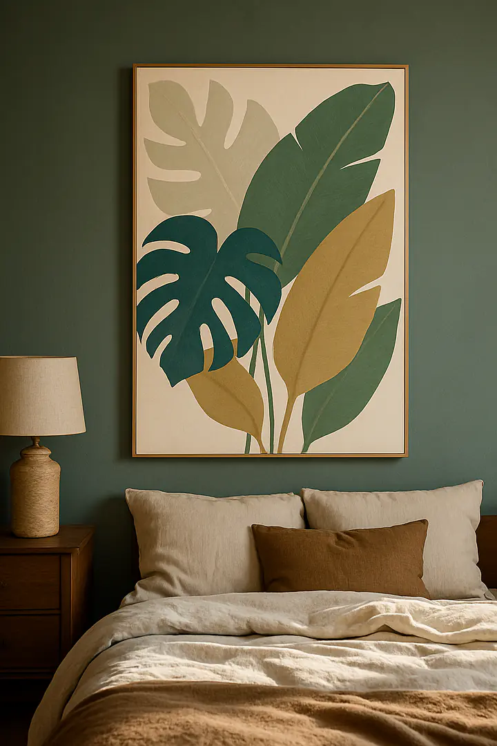 Muted Tropics – ruhige Tropenblätter im Botanical-Stil