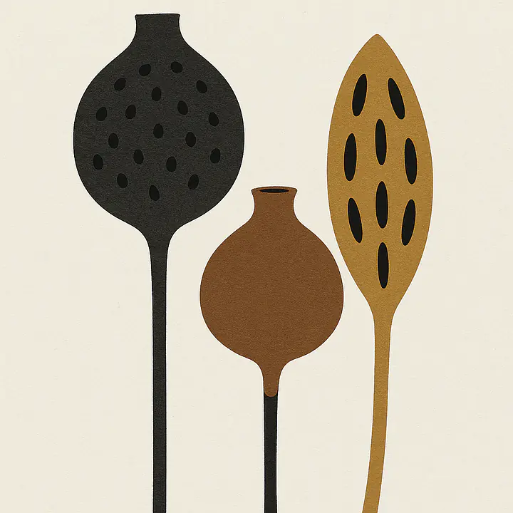 Seed Pods – Sculptural Seed Heads, Minimalist Botanical Study