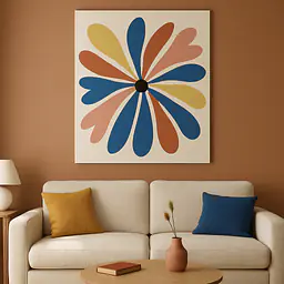 Petal Wheel – Graphic Blossom Rotation in a Square