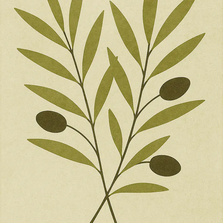 Olive Silence – reduzierte Zweige im mediterranen Stil primary image