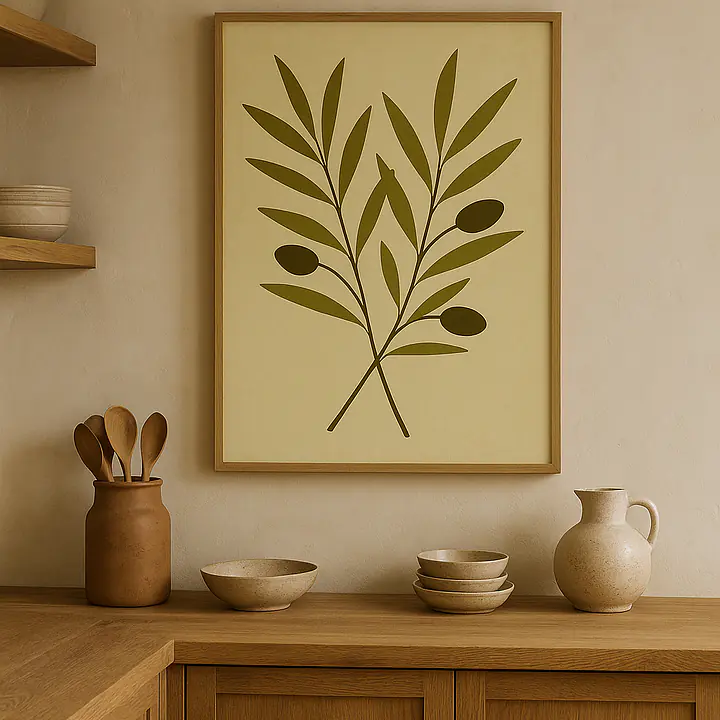 Olive Silence – reduzierte Zweige im mediterranen Stil secondary image