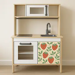 Strawberry Market Stand Design Film for DUKTIG Play Kitchen