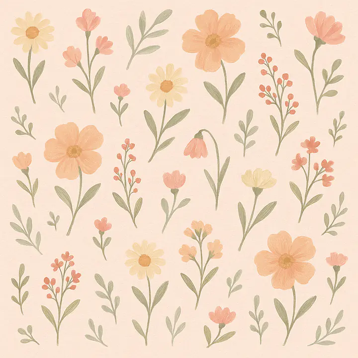 Florale Cottage-Küche Designfolie für DUKTIG Spielküche