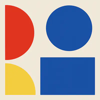 Bauhaus Mini für DUKTIG Spielküche – Türfolie mit geometrischem Design primary image