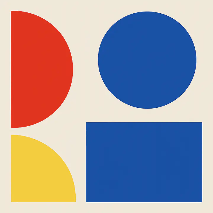 Bauhaus Mini für DUKTIG Spielküche – Türfolie mit geometrischem Design primary image