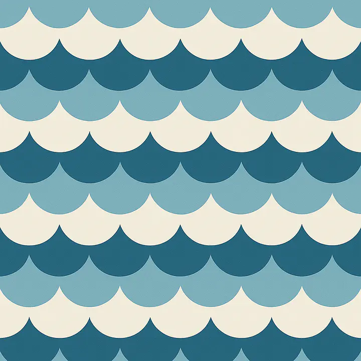 Scallop Sea für DUKTIG Spielküche – Klebefolie rechte Tür primary image