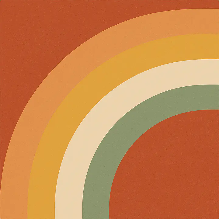 Rainbow Retro for DUKTIG – Design Film for the Right Door