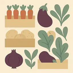 Little Vegetable Shop for DUKTIG – Design Film for Right Door