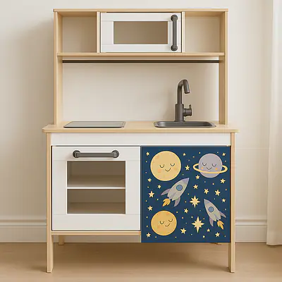 Space Diner Designfolie für die DUKTIG Spielküche secondary image