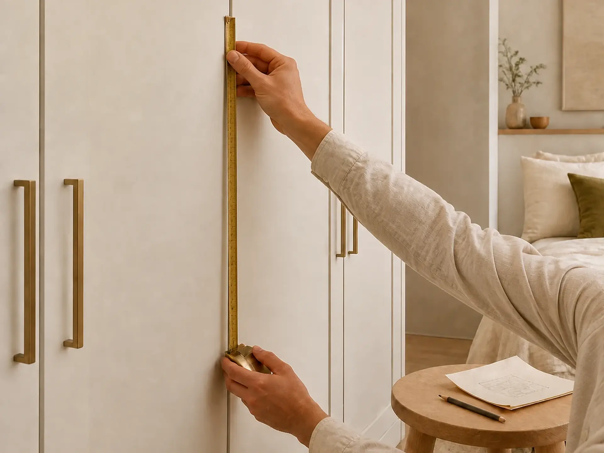 guide card measure wardrobe