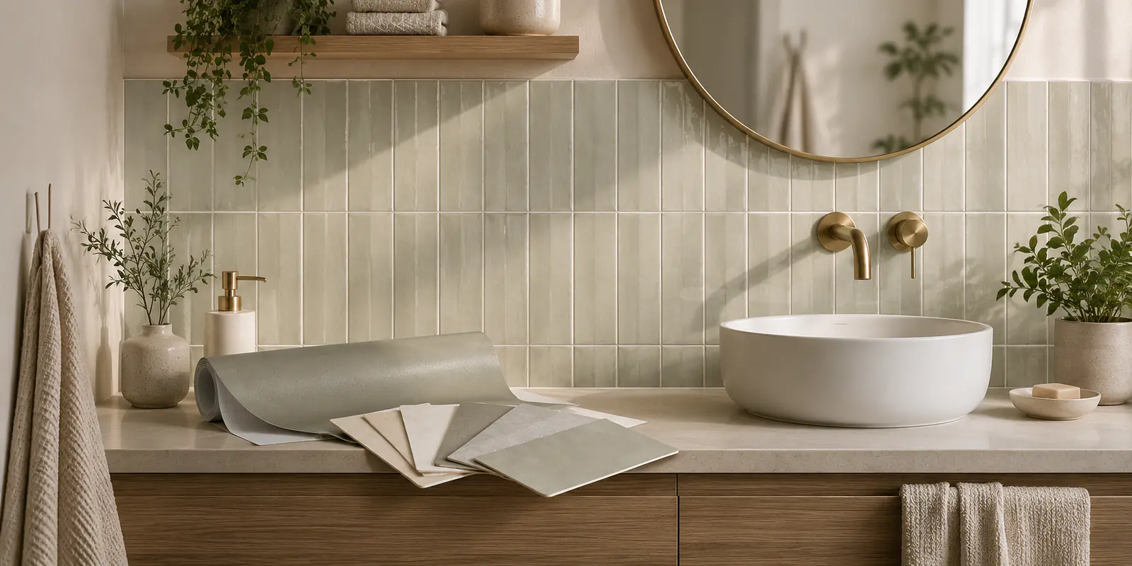 Tile wrap for the bathroom – ideas, selection and implementation