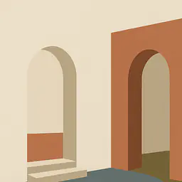 Quiet Courtyard – Panorama-Motivfolie für PAX