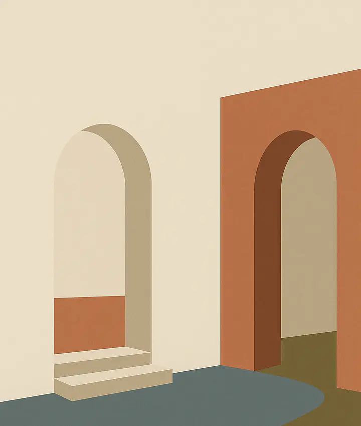 Quiet Courtyard – Panorama-Motivfolie für PAX