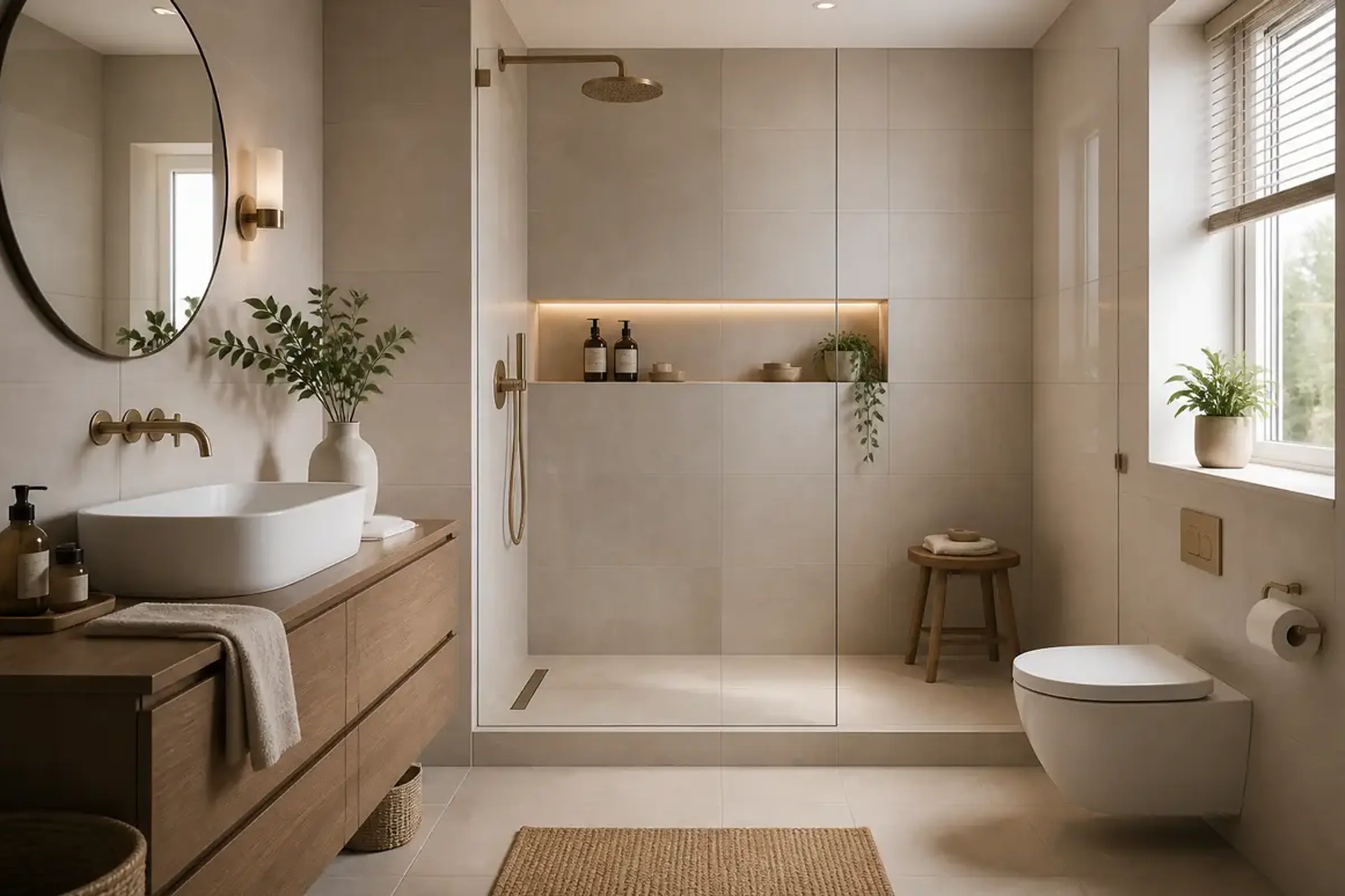 das badezimmer nach dem makeover journey