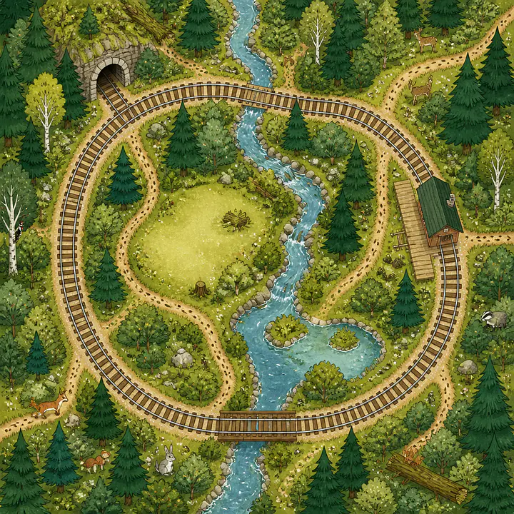 Waldbahn-Abenteuer für IKEA LACK