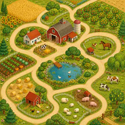 Colorful Farm Day – LACK Table Film