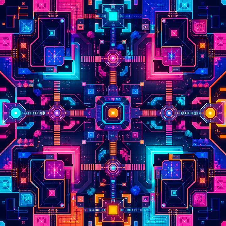 Arcade District – formatadaptive Tischfolie für LACK primary image