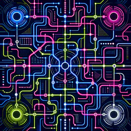 Neon Metro Maze Folie für IKEA LACK