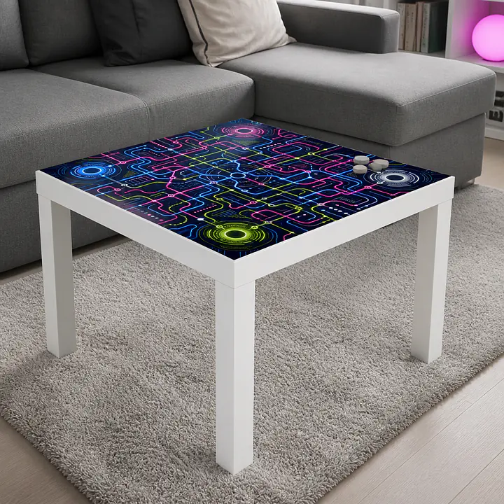 Neon Metro Maze Folie für IKEA LACK
