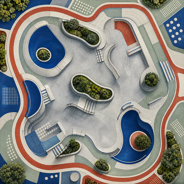 Skate City – LACK Tischfolie primary image