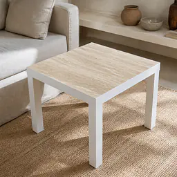 Warm Travertine Tischfolie für IKEA LACK