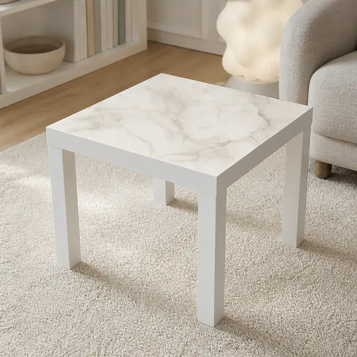 Ivory Vein Stone LACK Tischfolie