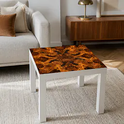 Burl Mosaic – format-adaptive table film for IKEA LACK