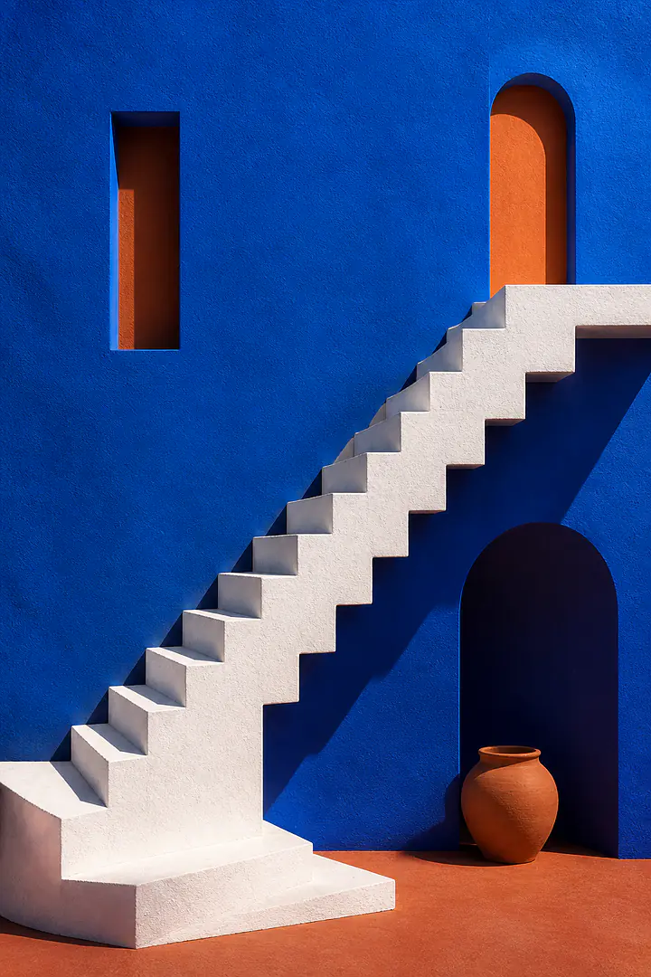 Blue Stair – sculptural staircase