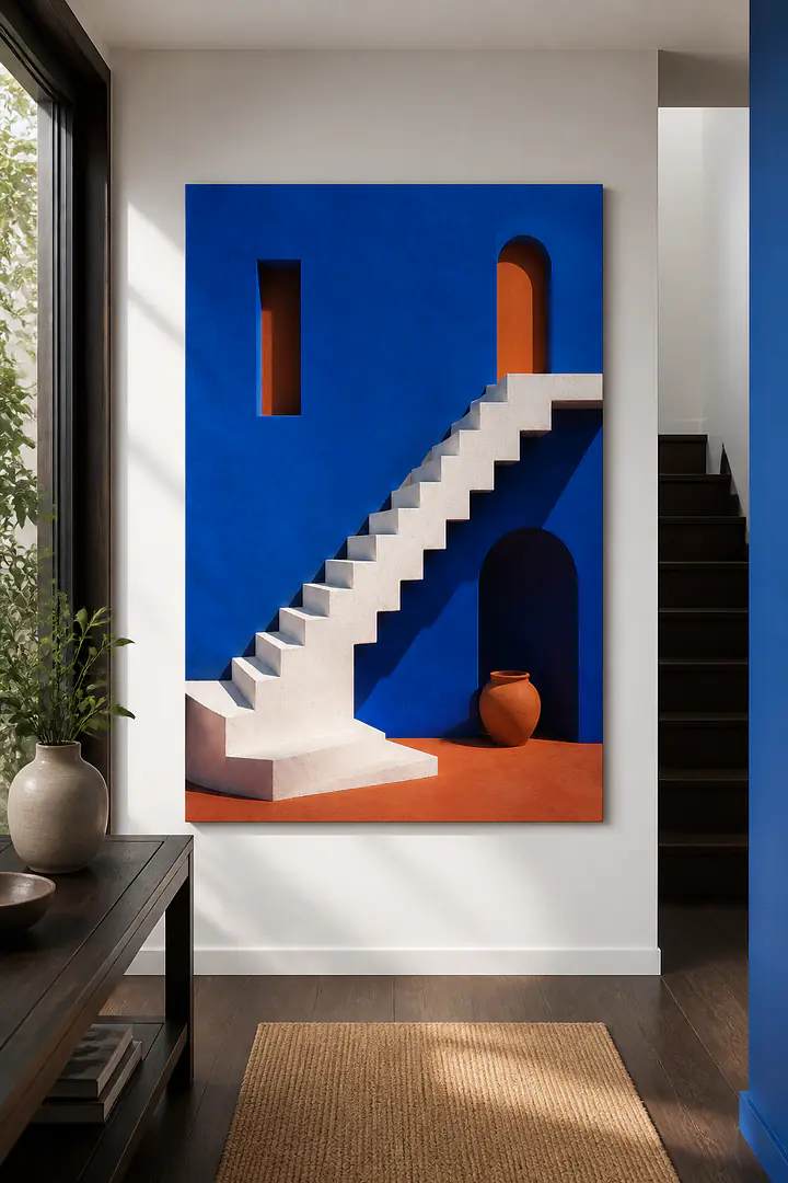 Blue Stair – sculptural staircase