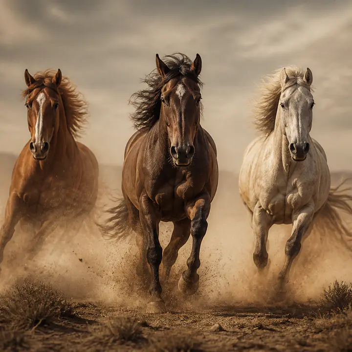 Dust Run – Pferde in weiter Landschaft primary image