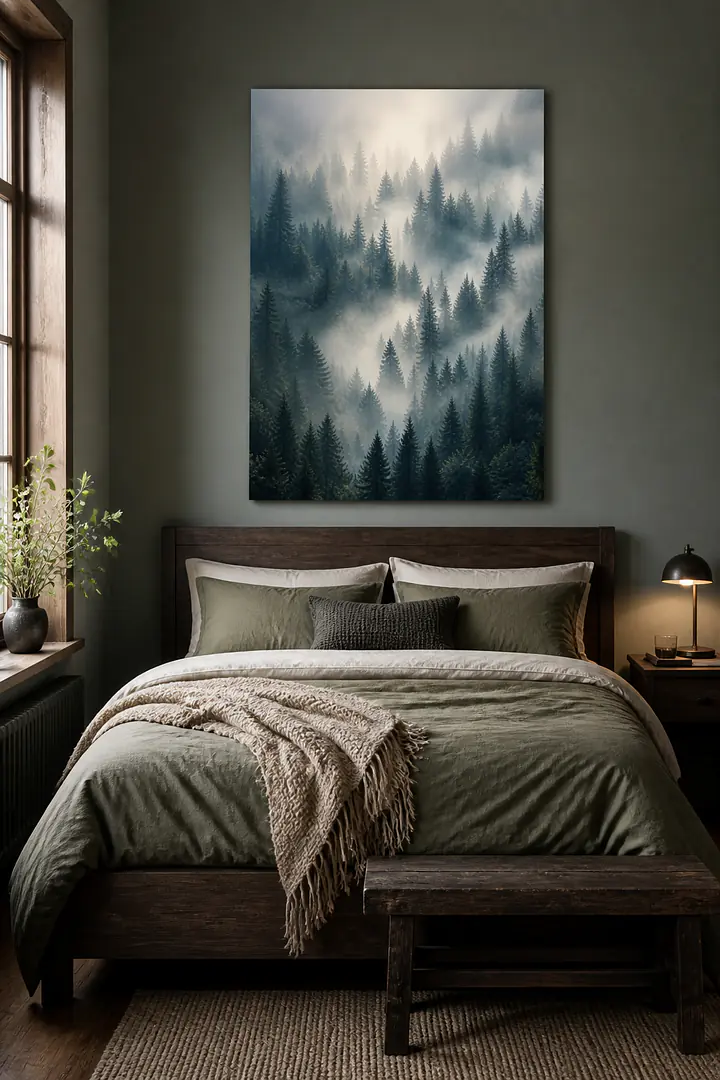Fog Pines – stiller Morgenwald
