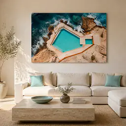 Coastal Pool – Graphic Coastal Calm
