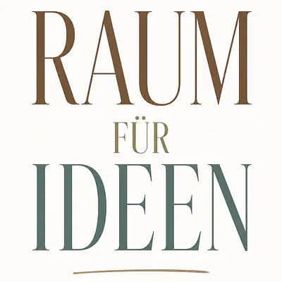 RAUM FÜR IDEEN – Typografisches Wandbild primary image