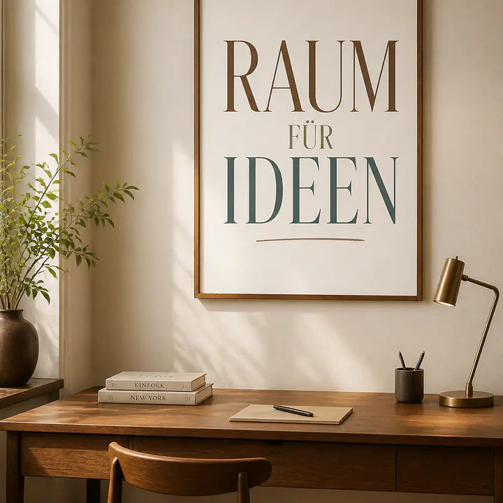 RAUM FÜR IDEEN – Typografisches Wandbild secondary image