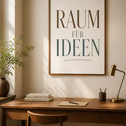 SPACE FOR IDEAS – Typographic Wall Art