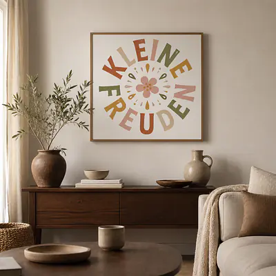 KLEINE FREUDEN — typografischer Kreis secondary image