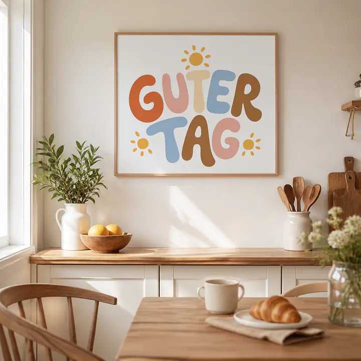 GUTER TAG – Typografisches Wandbild secondary image
