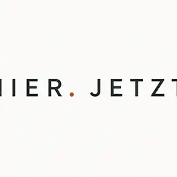 HERE. NOW. – Minimalist Typography Wall Art