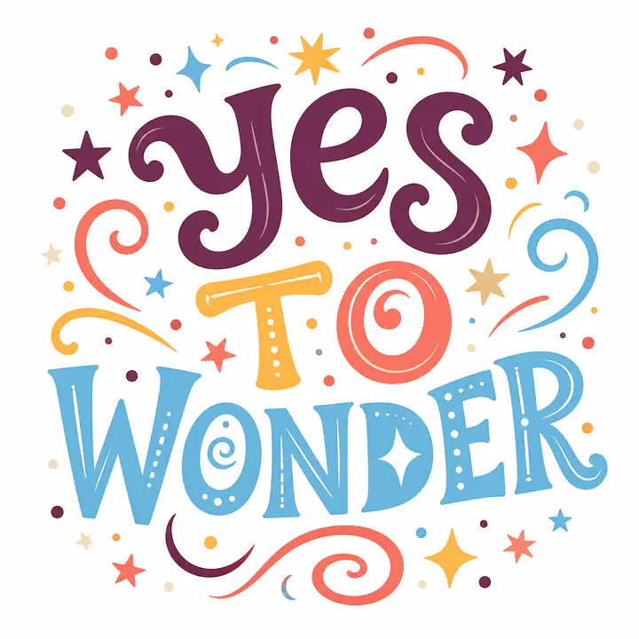 YES TO WONDER – Whimsy Typografie-Wandbild primary image
