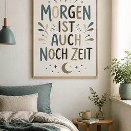 TOMORROW IS STILL TIME – Typography Wall Art