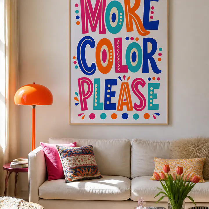 MORE COLOR PLEASE – typografisches Statement secondary image