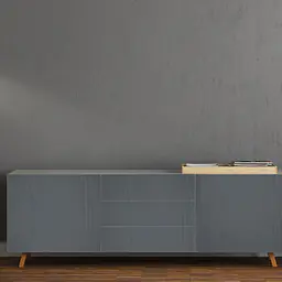 Furniture Film Blue-Grey Wood Texture
